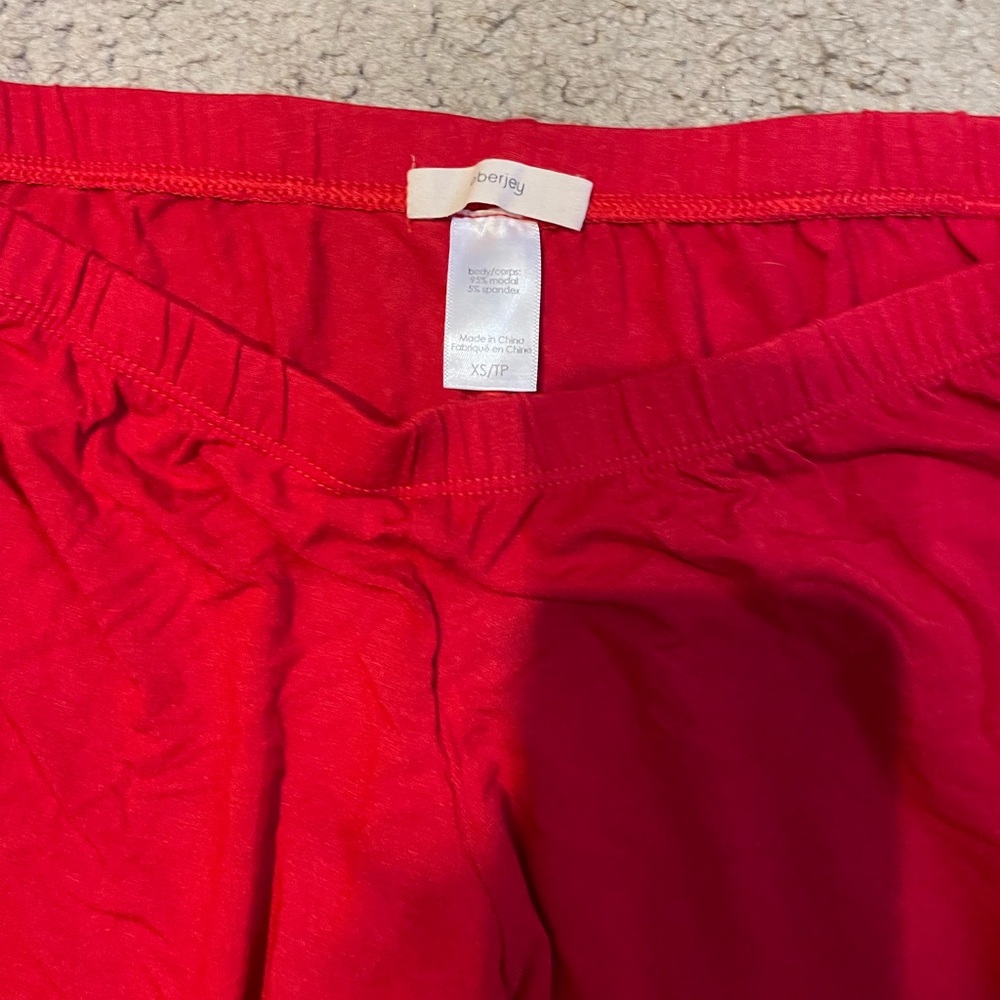 Eberjey Scarlet Pajama Set with Ivory Accents - Picture 5 of 7